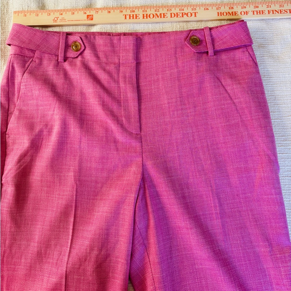 Talbots Pink Wide Leg Women's Pants Lined Women’s Size 16 Spring Fun NEW - Picture 11 of 14